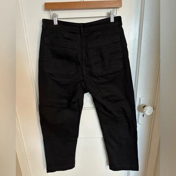 Everlane cropped black jeans size 8 - Picture 2 of 4